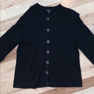 talbots button up sweater